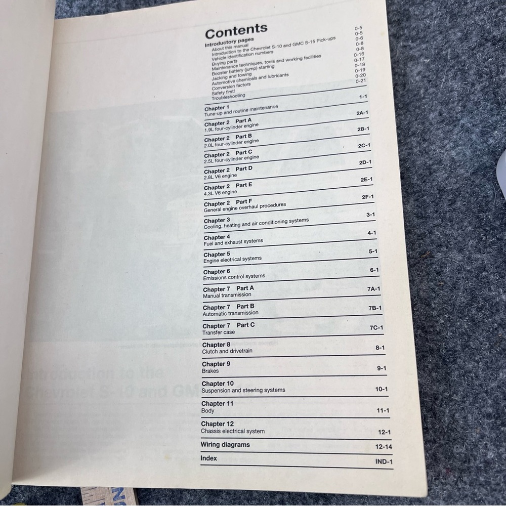 Haynes Repair Manual #24070 Chevrolet & GMC 1982-1993 S10 & S15 Pickups Blazer - Picture 6 of 6